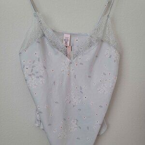 NWT Victoria's Secret Lace-Trim Cami [ Pale Blue ]